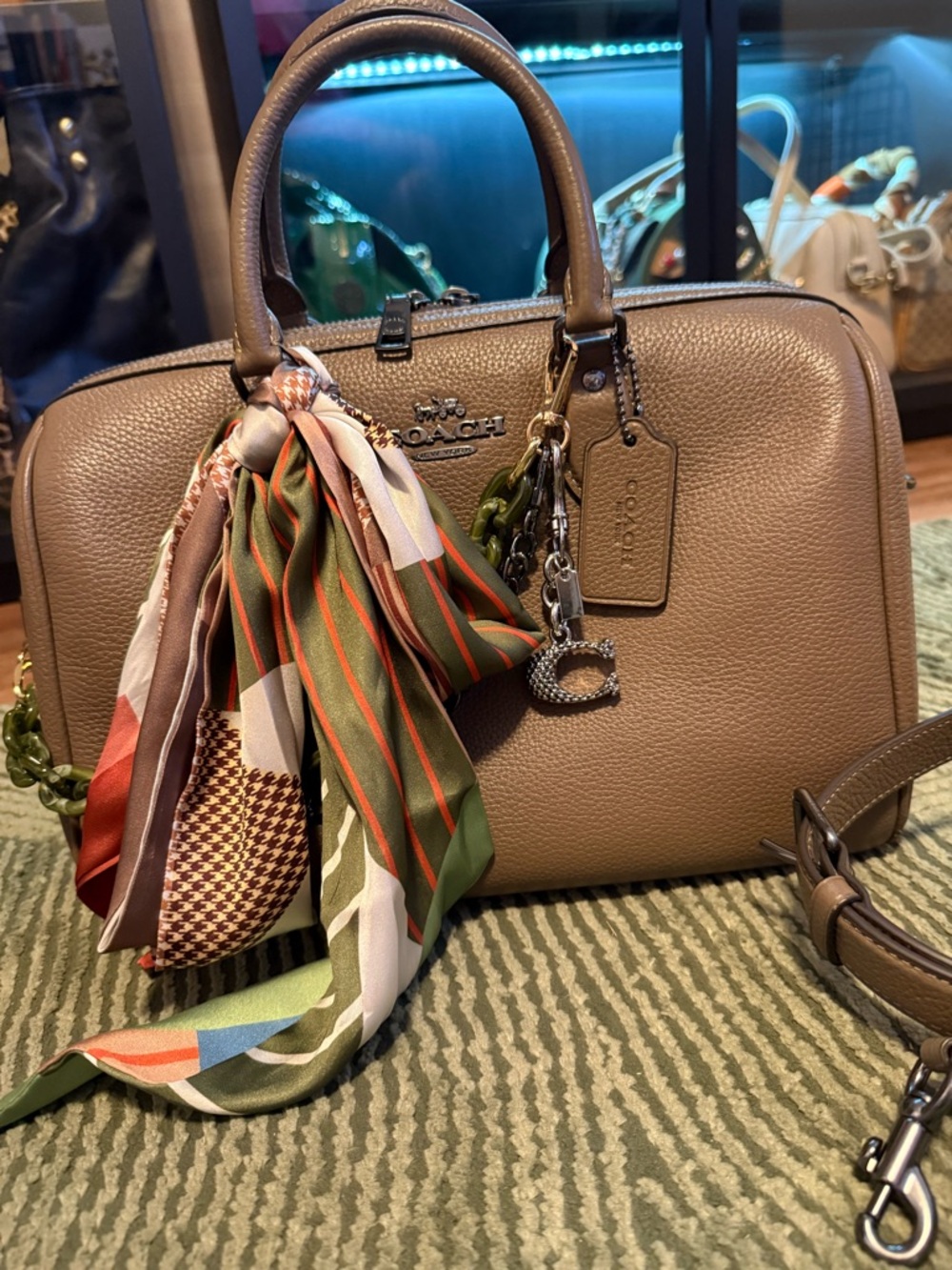 SOLD Coach  Large Rowan in Dark Stone